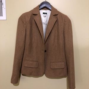 J.Crew Camel Wool Blend Blazer